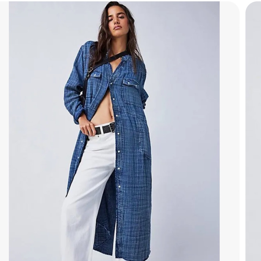 Free People Cinderella Story Maxi Shirt / Dress